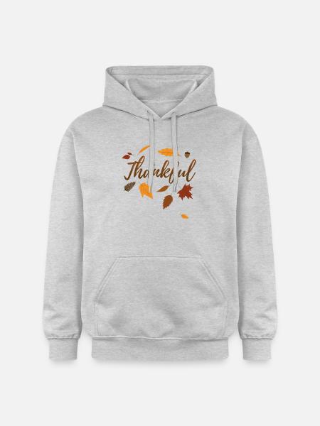 Dankbarer Herbst-Erntedankfest-Geschenk-Fall-Liebe - Gildan Unisex Softstyle® Midweight Hoodie - Hellgrau meliert