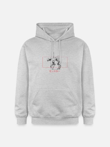 human dog - Gildan Unisex Softstyle® Midweight Hoodie - light heather grey