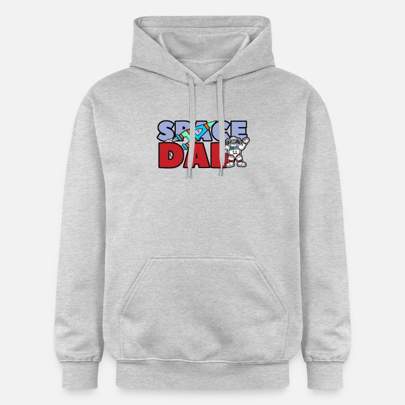 ESPACE DAD - Sweat à capuche Softstyle® Gildan Unisexe - gris clair chiné