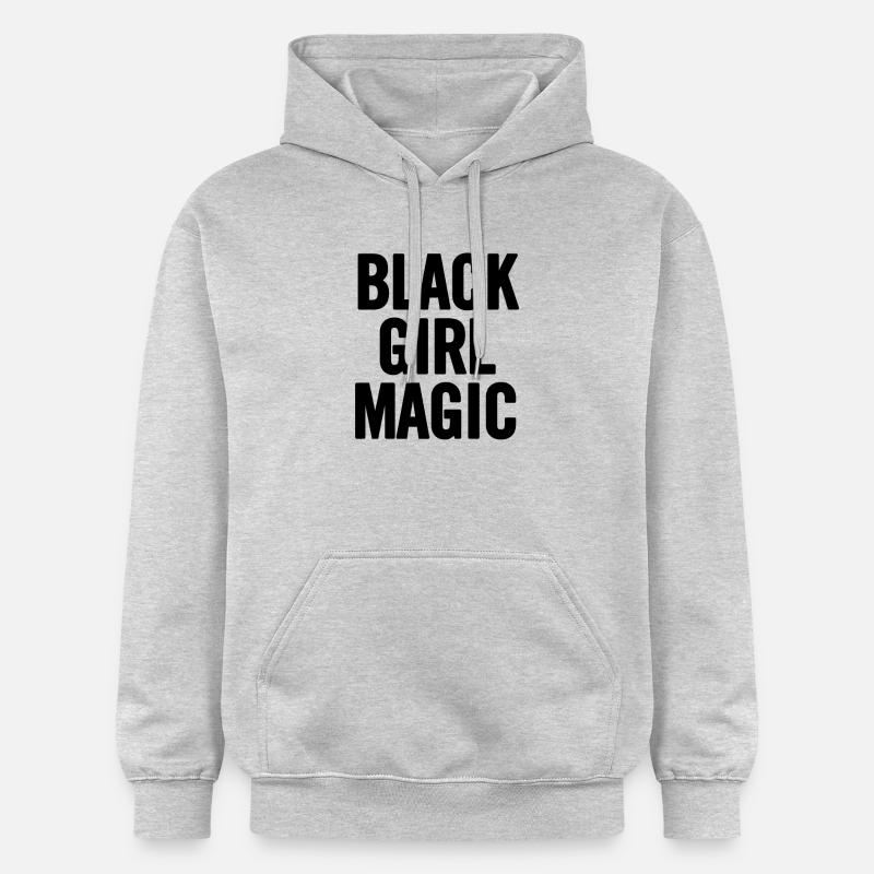 Black Girl Magic 2 Noir - Sweat à capuche Softstyle® Gildan Unisexe - gris clair chiné