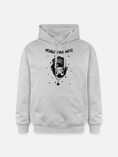 Monkey Businez - Gildan Unisex Softstyle® Midweight Hoodie - Hellgrau meliert