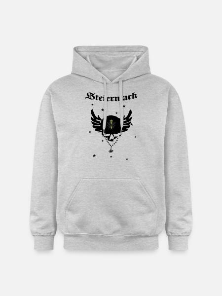 Steiermark - Gildan Unisex Softstyle® Midweight Hoodie - Hellgrau meliert