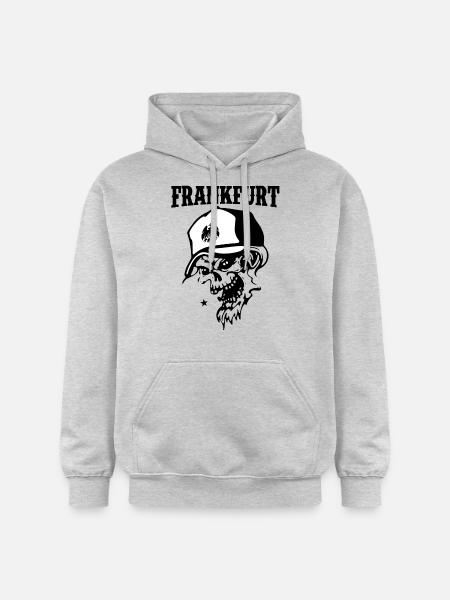 Frankfurt - Gildan Unisex Softstyle® Midweight Hoodie - Hellgrau meliert