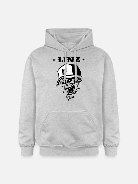 Linz - Gildan Unisex Softstyle® Midweight Hoodie - Hellgrau meliert