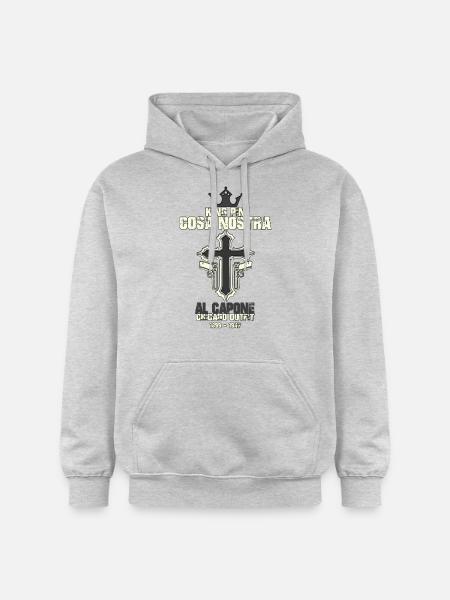 Capone - Gildan Unisex Softstyle® Midweight Hoodie - Hellgrau meliert