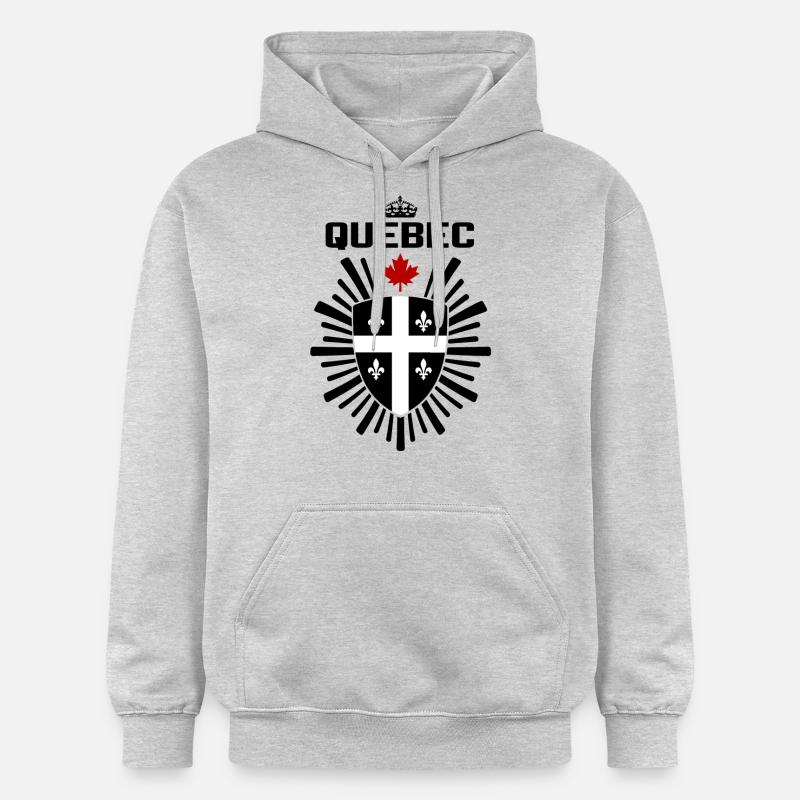 Quebec - Gildan Unisex Softstyle® Midweight Hoodie - Hellgrau meliert