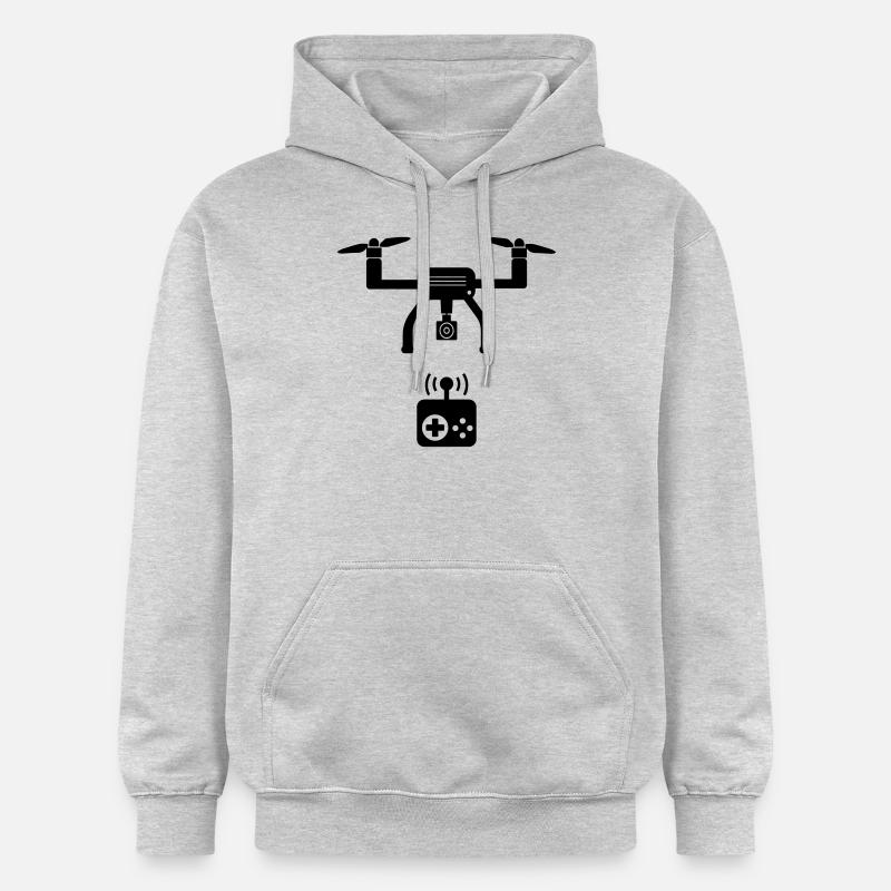 drone - Sweat à capuche Softstyle® Gildan Unisexe - gris clair chiné