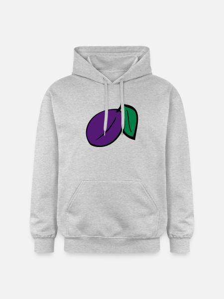 Plum - Gildan Unisex Softstyle® Midweight Hoodie - light heather grey