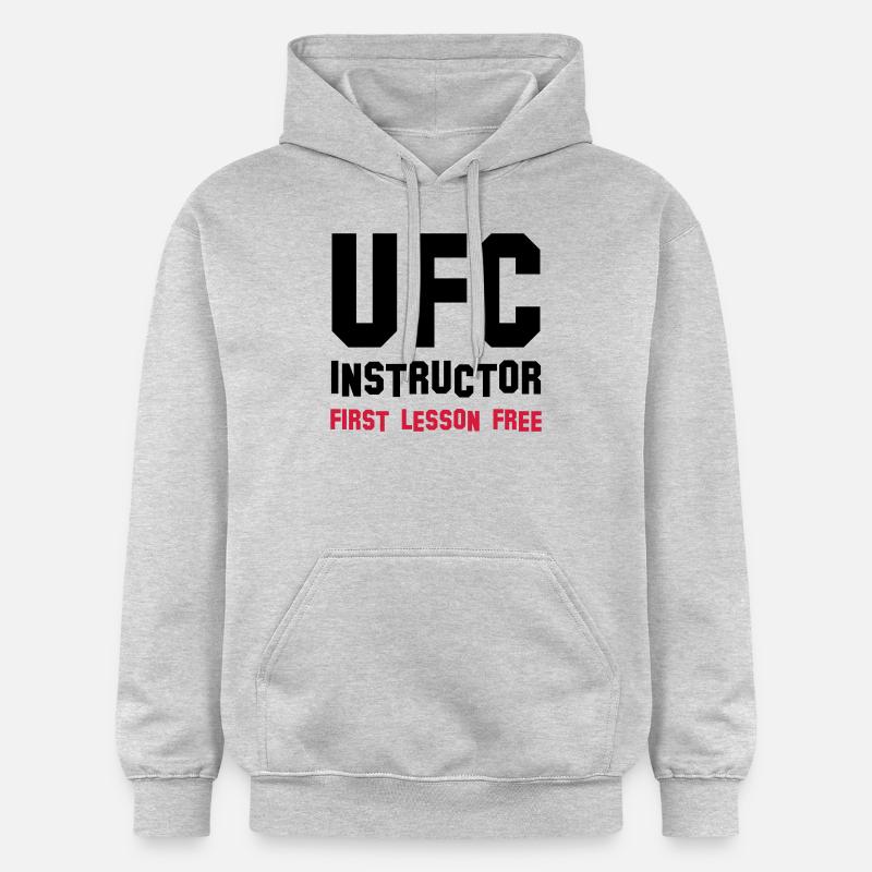 ufc instructor - Sweat à capuche Softstyle® Gildan Unisexe - gris clair chiné