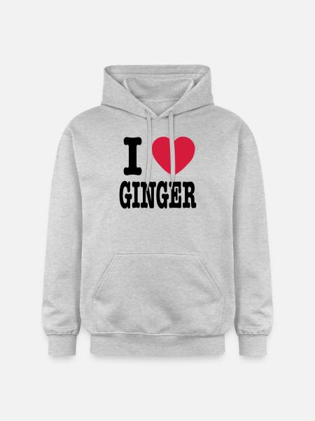 I Love Ginger - Gildan Unisex Softstyle® Midweight Hoodie - light heather grey