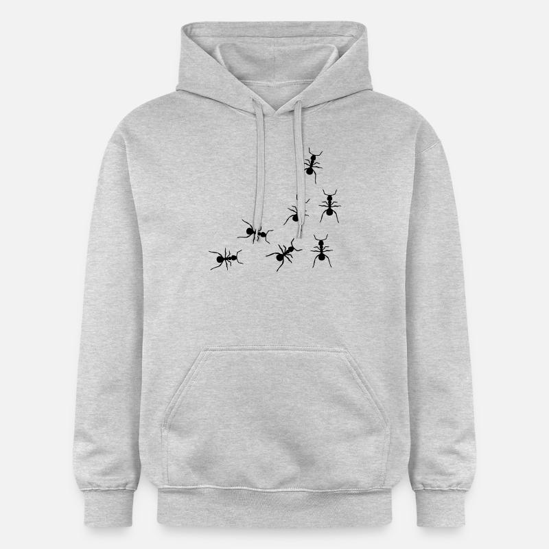 les fourmis - Sweat à capuche Softstyle® Gildan Unisexe - gris clair chiné