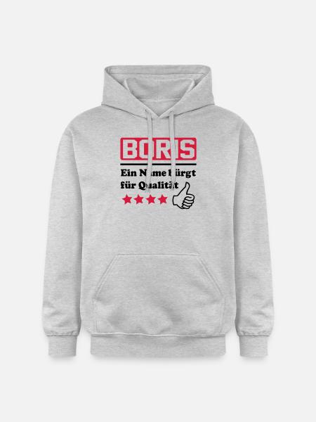 Boris - Sweat à capuche Softstyle® Gildan Unisexe - gris clair chiné