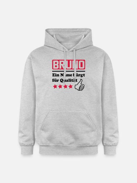 bruno - Gildan Unisex Softstyle® Midweight Hoodie - Hellgrau meliert