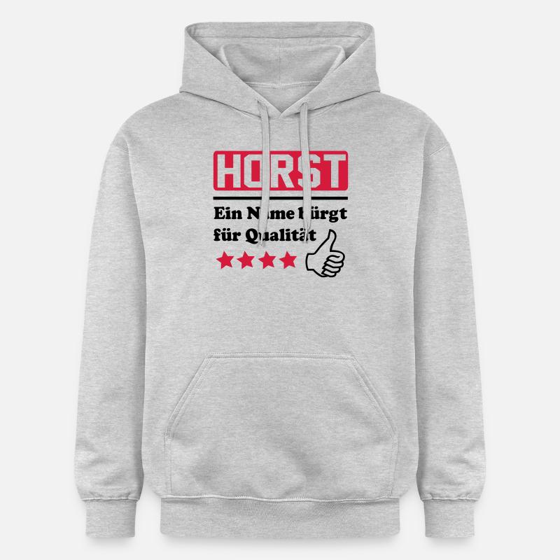 môle - Sweat à capuche Softstyle® Gildan Unisexe - gris clair chiné