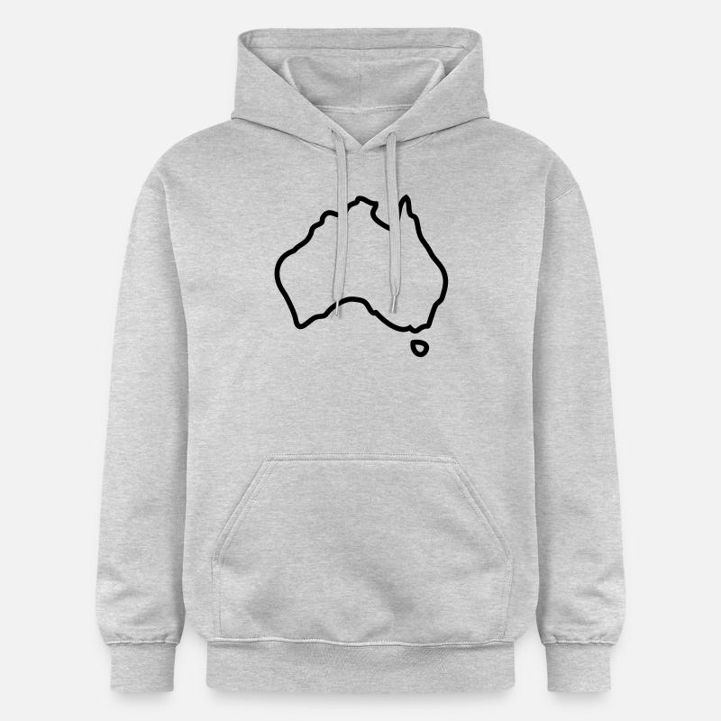 Australia logo - Sweat à capuche Softstyle® Gildan Unisexe - gris clair chiné