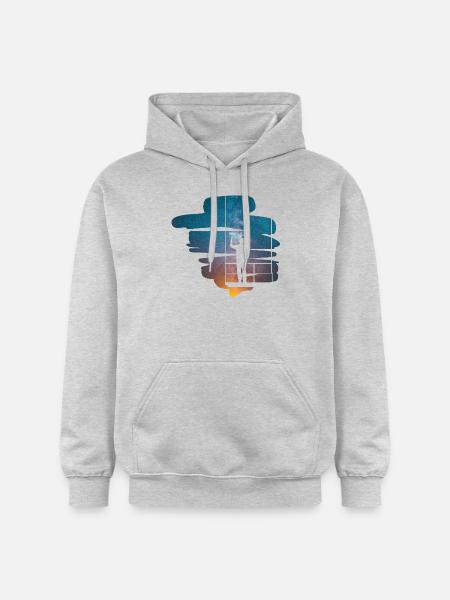 Galaxies painter gift - Gildan Unisex Softstyle® Midweight Hoodie - light heather grey