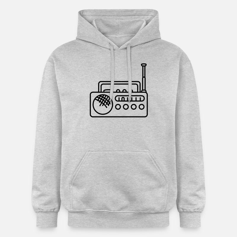 Radio - Sweat à capuche Softstyle® Gildan Unisexe - gris clair chiné