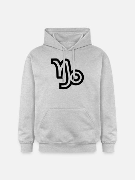 Steinbock - Gildan Unisex Softstyle® Midweight Hoodie - Hellgrau meliert