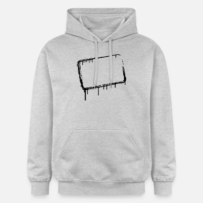 Cadre de graffiti - Sweat à capuche Softstyle® Gildan Unisexe - gris clair chiné