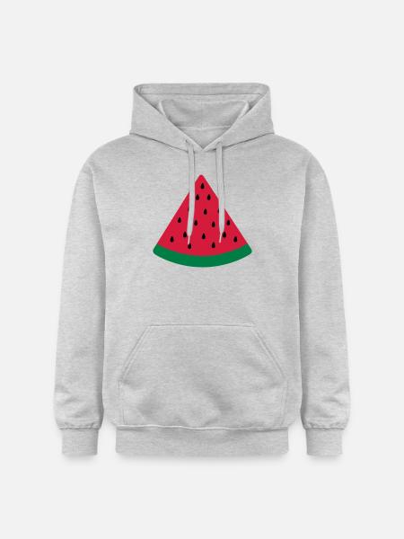 water melon slice - Gildan Unisex Softstyle® Midweight Hoodie - light heather grey