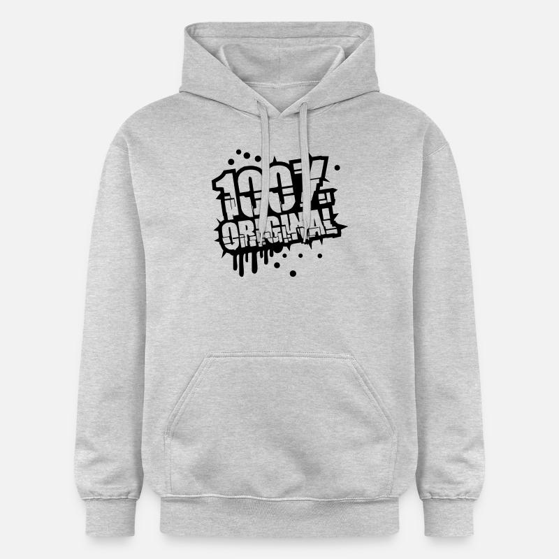 Stempel Graffiti 100 % Original - Gildan Unisex Softstyle® Midweight Hoodie - Hellgrau meliert