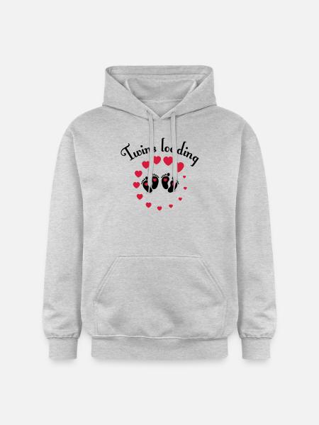 Twins loading - Gildan Unisex Softstyle® Midweight Hoodie - Hellgrau meliert