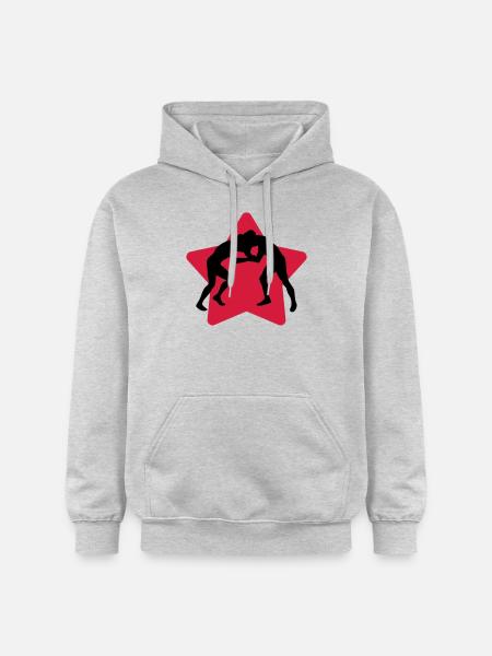 Wrestling - Wrestler - Ringen - Sport - Lutte - Gildan Unisex Softstyle® Midweight Hoodie - light heather grey