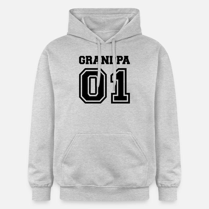 Papi - Sweat à capuche Softstyle® Gildan Unisexe - gris clair chiné