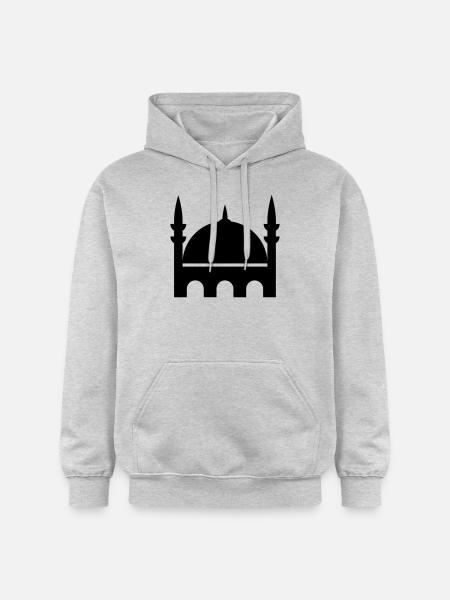 Moschee - Gildan Unisex Softstyle® Midweight Hoodie - Hellgrau meliert