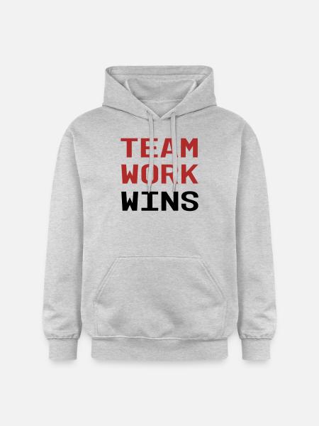 Teamwork - Gildan Unisex Softstyle® Midweight Hoodie - Hellgrau meliert