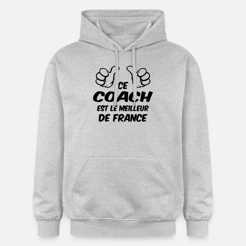 MEILLEUR COACH - Sweat à capuche Softstyle® Gildan Unisexe - gris clair chiné