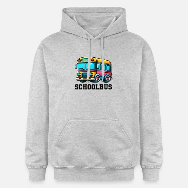 Bande dessinée de bus - Sweat à capuche Softstyle® Gildan Unisexe - gris clair chiné