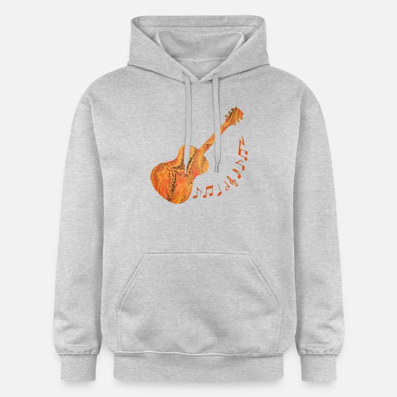 Guitare E 109 - Sweat à capuche Softstyle® Gildan Unisexe - gris clair chiné