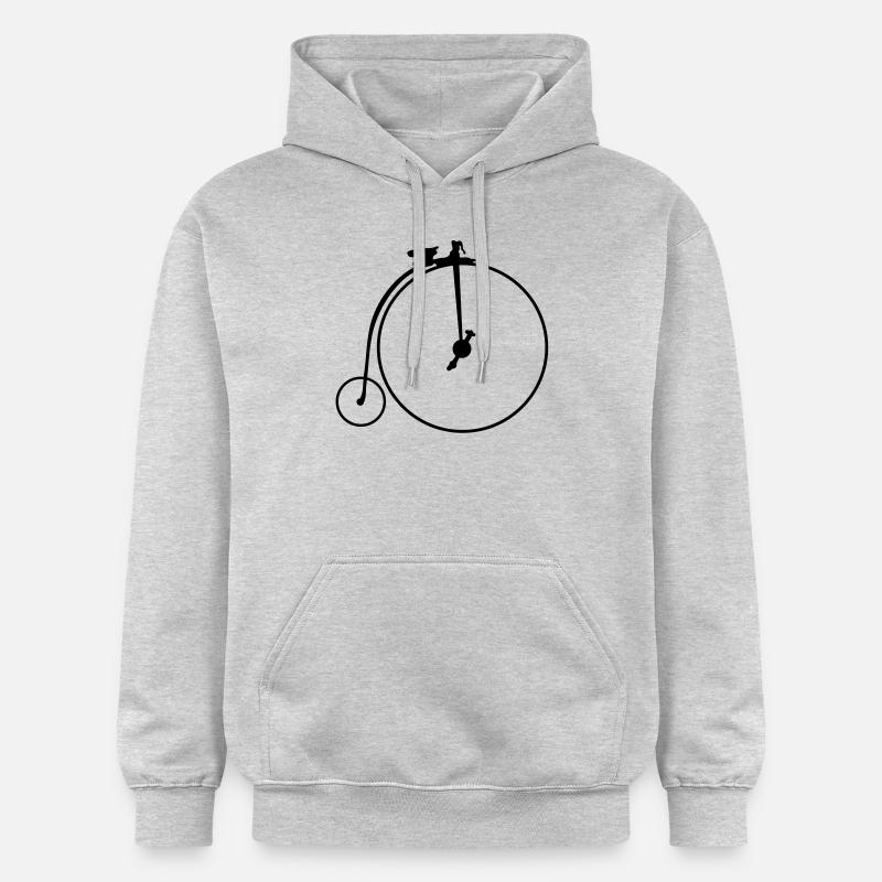 vélo_bicycle_1868_g1 - Sweat à capuche Softstyle® Gildan Unisexe - gris clair chiné
