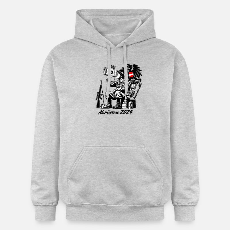 Désarmement des forces armées - Sweat à capuche Softstyle® Gildan Unisexe - gris clair chiné