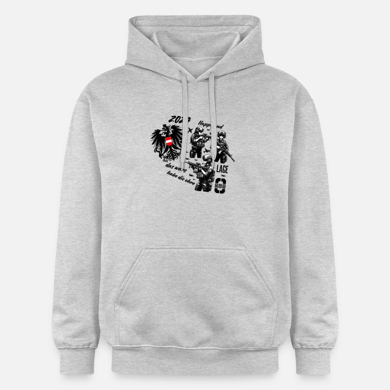 Désarmement des forces armées - Sweat à capuche Softstyle® Gildan Unisexe - gris clair chiné