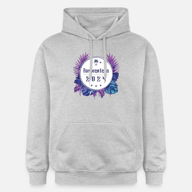 Formentera 2024 - Sweat à capuche Softstyle® Gildan Unisexe - gris clair chiné