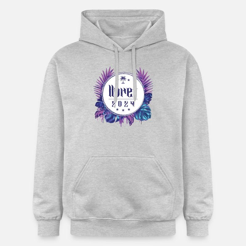 Lloret de Mar 2024 - Sweat à capuche Softstyle® Gildan Unisexe - gris clair chiné