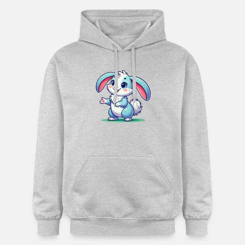Bande dessinée Bunny - Sweat à capuche Softstyle® Gildan Unisexe - gris clair chiné