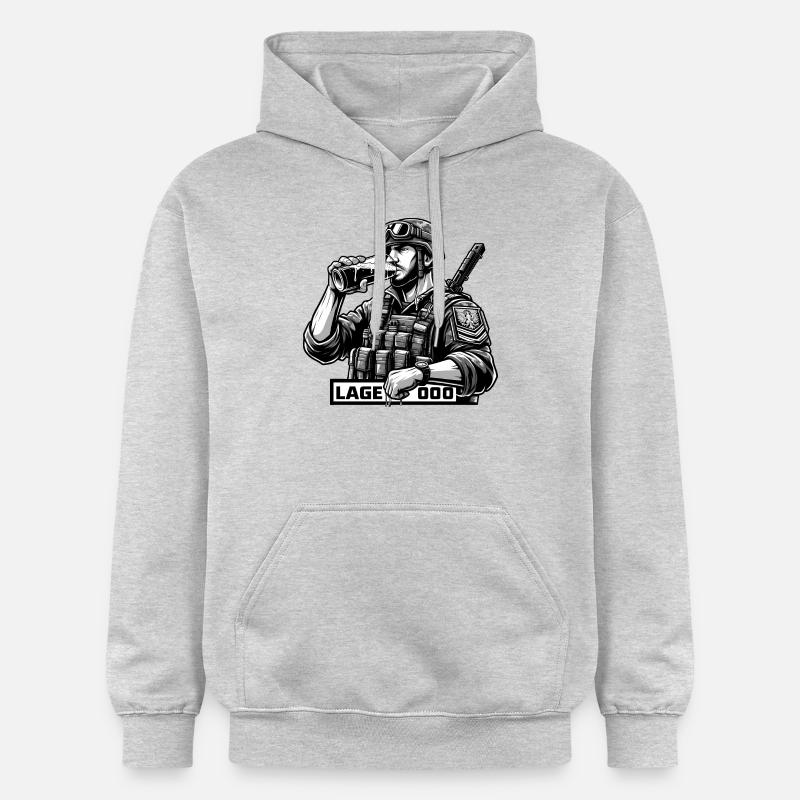 Désarmement des forces armées - Sweat à capuche Softstyle® Gildan Unisexe - gris clair chiné