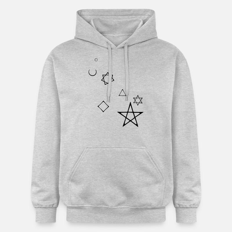 magie, magic, - Gildan Unisex Softstyle® Midweight Hoodie - Hellgrau meliert