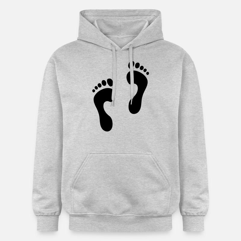 2 empreintes - Sweat à capuche Softstyle® Gildan Unisexe - gris clair chiné