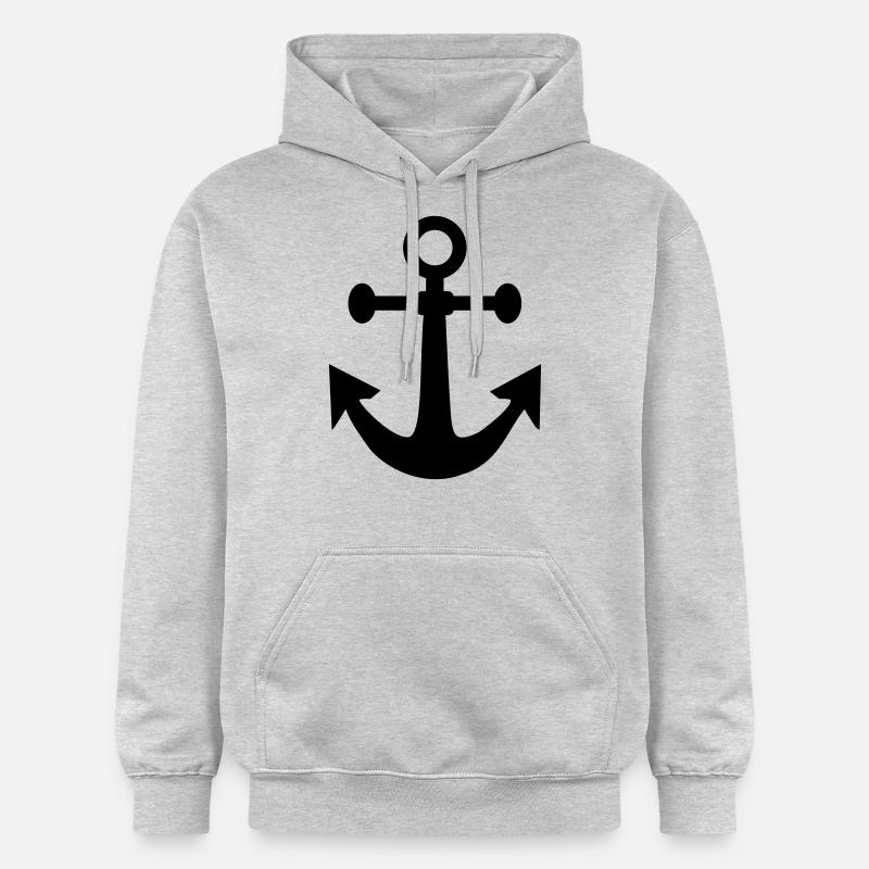Anker Schiff Seefahrt - Gildan Unisex Softstyle® Midweight Hoodie - Hellgrau meliert