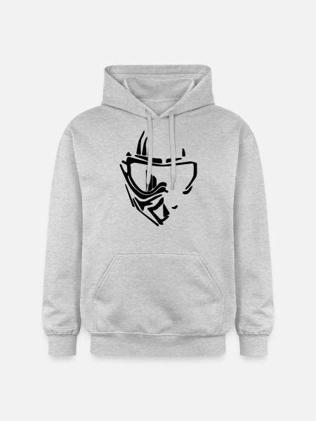 Fullface your fears - Gildan Unisex Softstyle® Midweight Hoodie - Hellgrau meliert