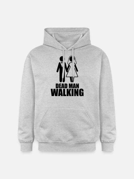 Dead Man Walking - Gildan Unisex Softstyle® Midweight Hoodie - Hellgrau meliert