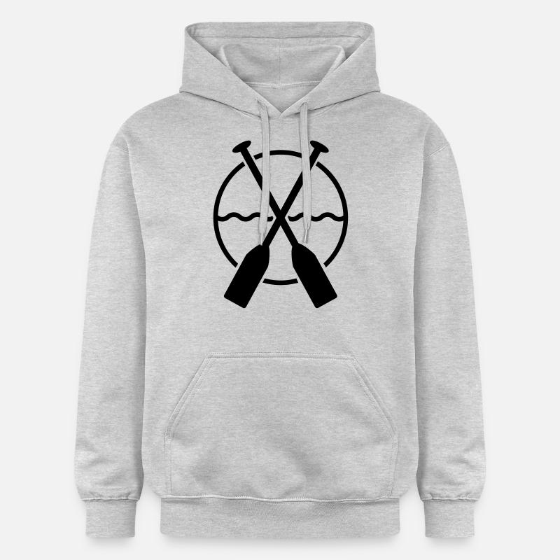 rudern_1_f1 - Sweat à capuche Softstyle® Gildan Unisexe - gris clair chiné