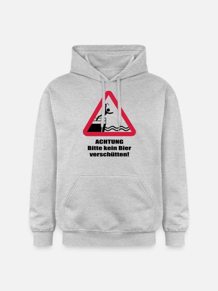 kein bier verschuetten - Gildan Unisex Softstyle® Midweight Hoodie - Hellgrau meliert