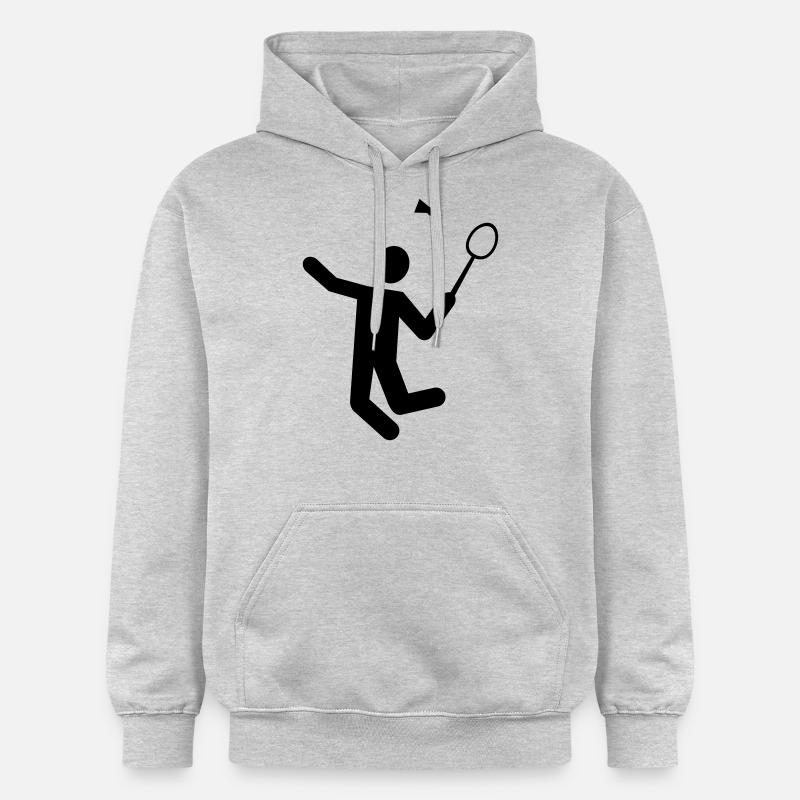 Badminton - Sweat à capuche Softstyle® Gildan Unisexe - gris clair chiné