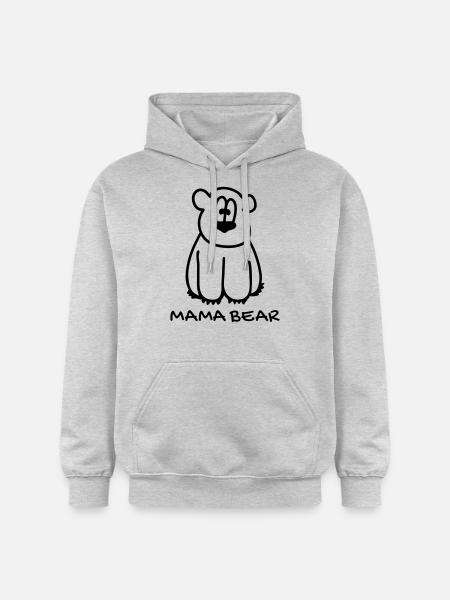 Mama bear - Gildan Unisex Softstyle® Midweight Hoodie - light heather grey