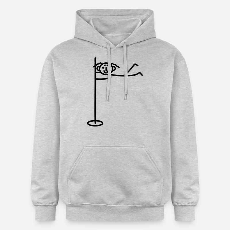 Frau Pole dance - Gildan Unisex Softstyle® Midweight Hoodie - Hellgrau meliert